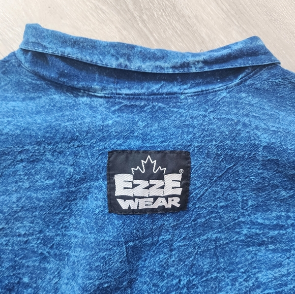 Honeykomb Stonewashed Denim 90s Rare Vintage Lightweight Jacket One Size… - Picture 5 of 5